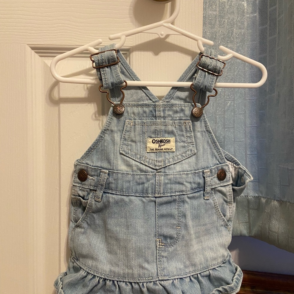 OshKosh B'gosh Light Blue Baby Overall Dress
